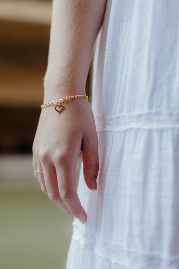 Venus Heart Bracelet, Gold