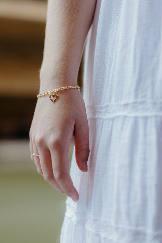 Venus Heart Bracelet, Gold