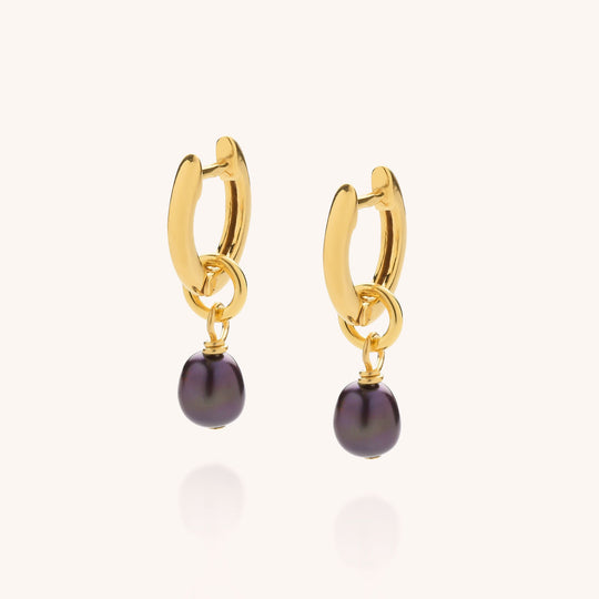 Ellen Micro Pearl Hoop Earrings