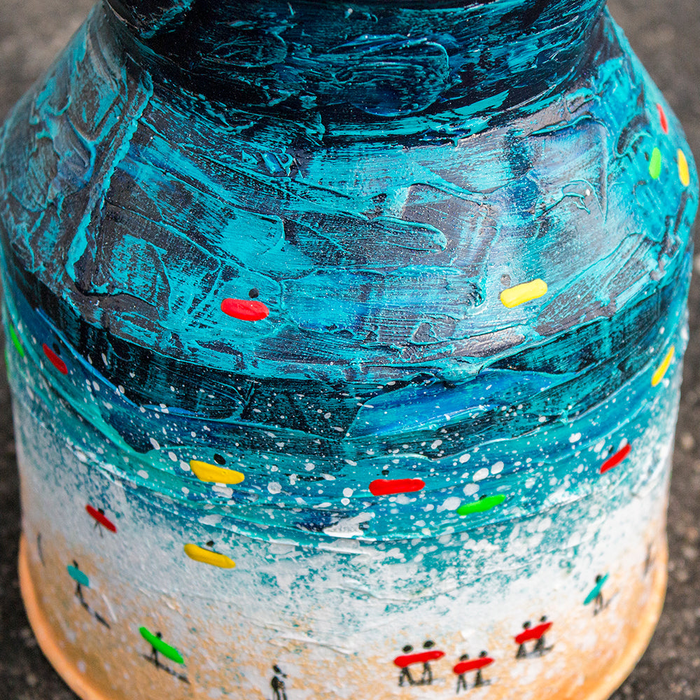 Hand Painted Milk Churn 03