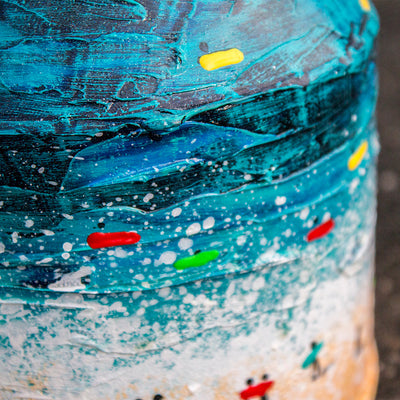 Hand Painted Milk Churn 03