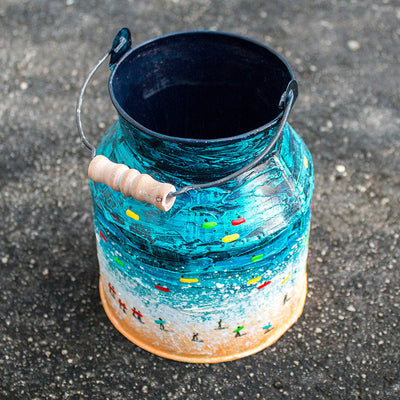 Hand Painted Milk Churn 03