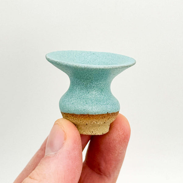 Mini vase slate turquoise hold