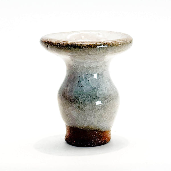 Mini vase snow crackle front