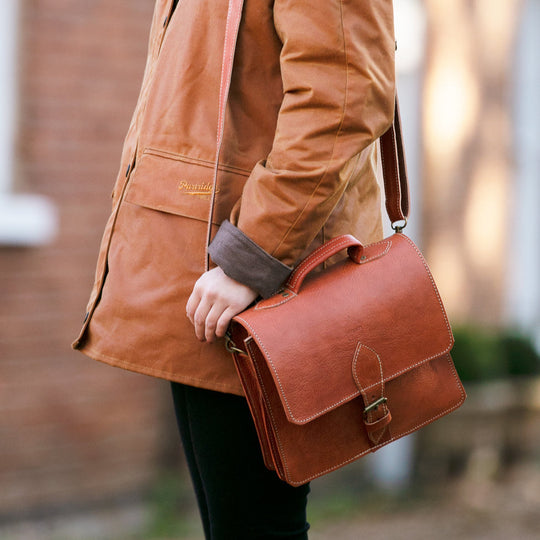 The Casablanca Mini Satchel in Light Brown