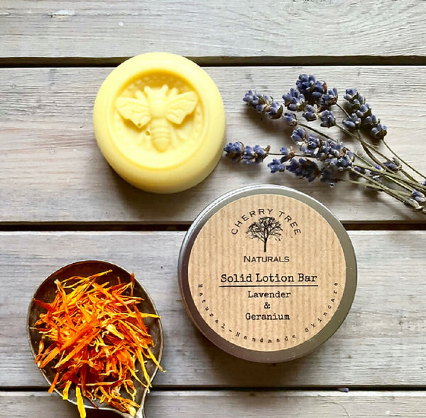 Solid Lotion Bar Lavender and Geranium
