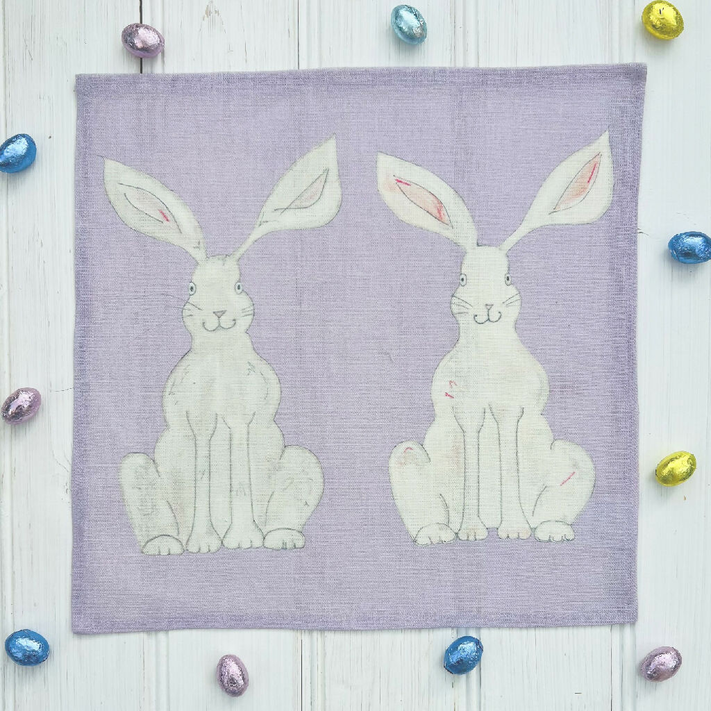 purple rabbit napkin6