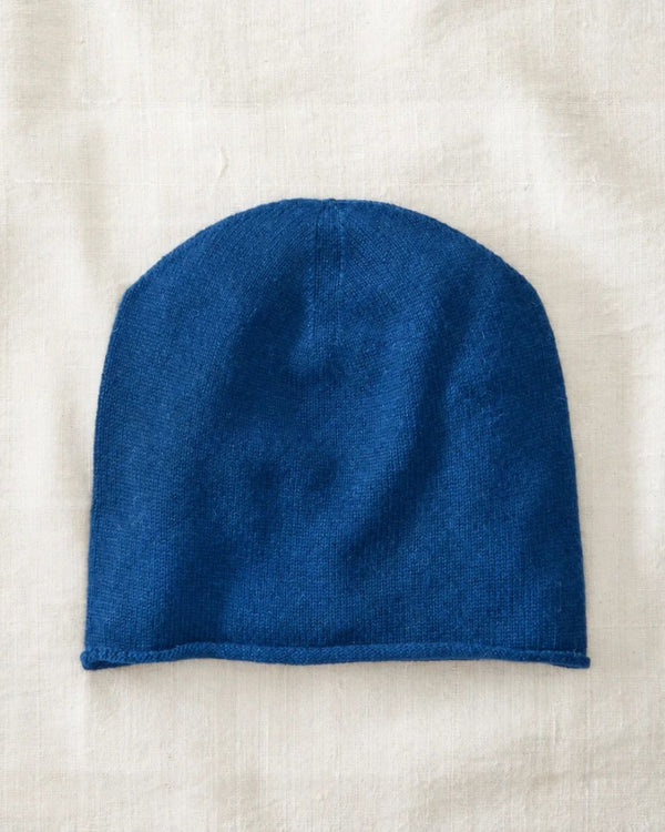 Unisex Luxury Merino Wool Beanie Hat – Moody Blue