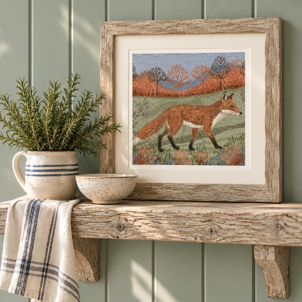 Fox Signed and Mounted Giclée Art Print