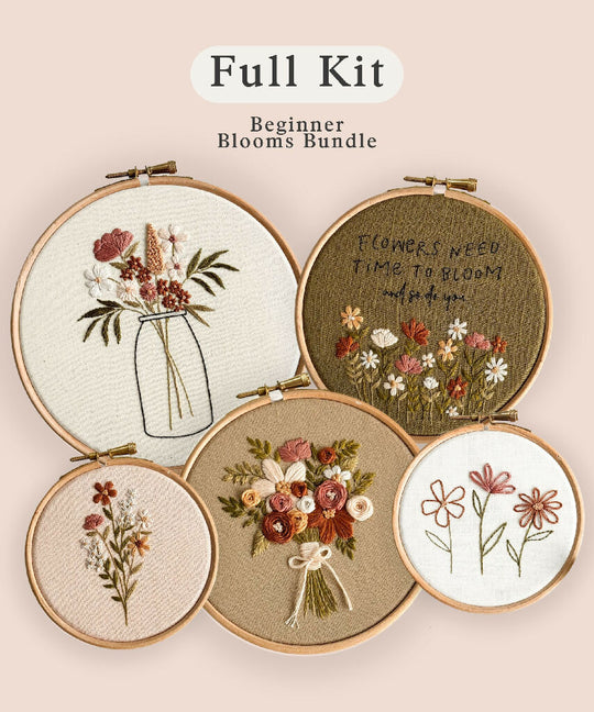 Beginner Blooms Embroidery Kit