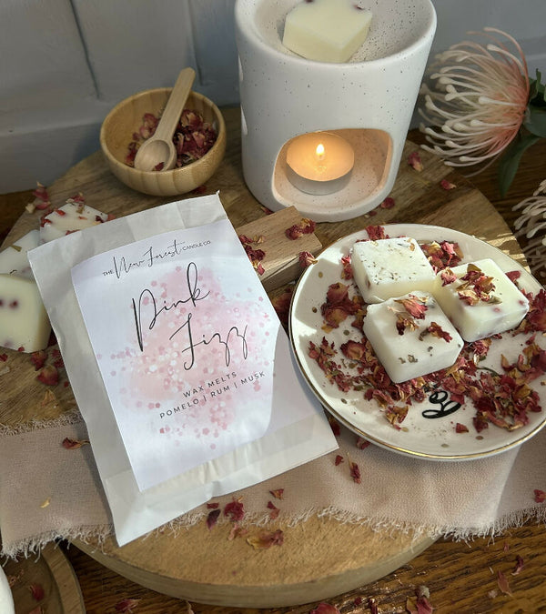 Pink Fizz Botanical Wax Melts, Valentines Day Wax Melts