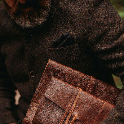 Botanical Walnut Leather Journals