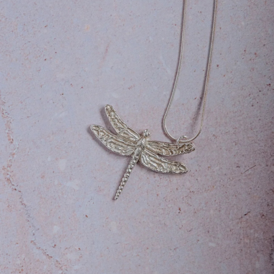 Silver Dragonfly Necklace
