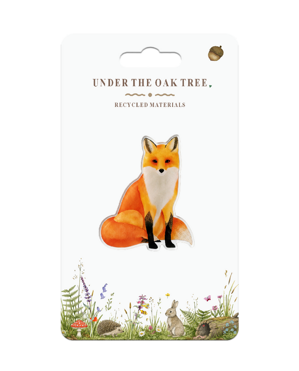 Badge - Fox Nature Wildlife Brooch Gifts British Countryside