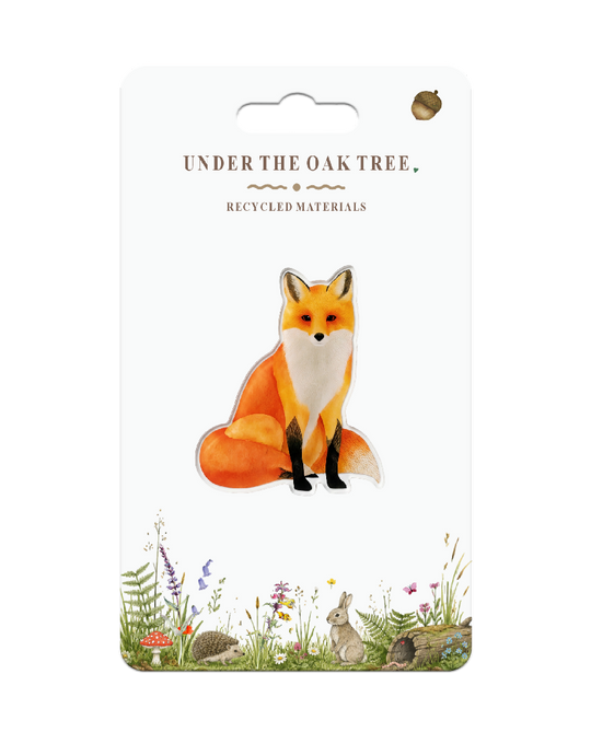 Badge - Fox Nature Wildlife Brooch Gifts British Countryside