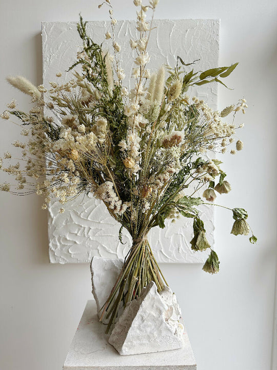 Luxury Dried Flower Bouquet in Frost