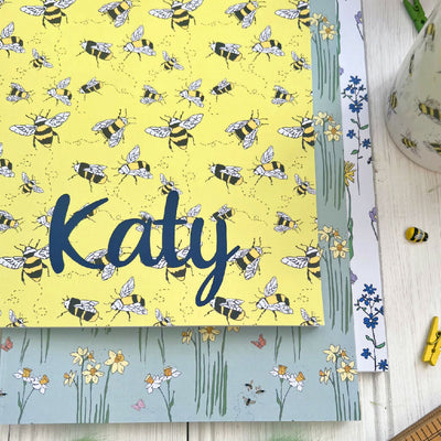 Personalised Bee Journal Drawing Notebook