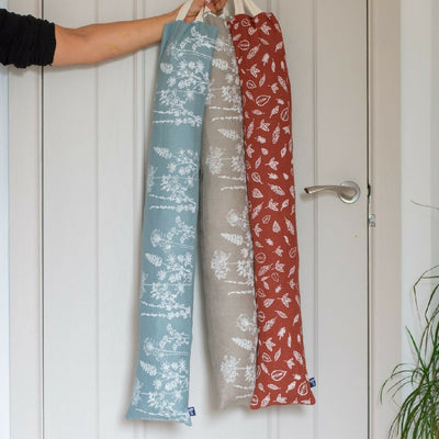 Leaf Design Linen Draught Excluder