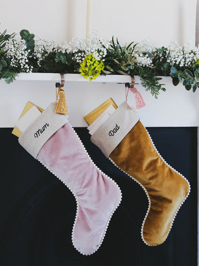 Luxury Christmas Stocking in Velvet