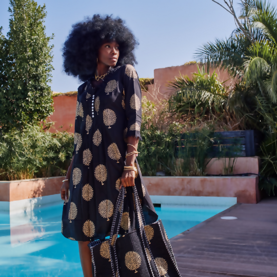 Annabel Cotton Tunic in Midnight