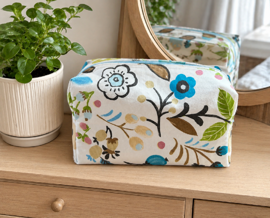 Handmade floral washbag  Wash Bag – Travel Toiletries  