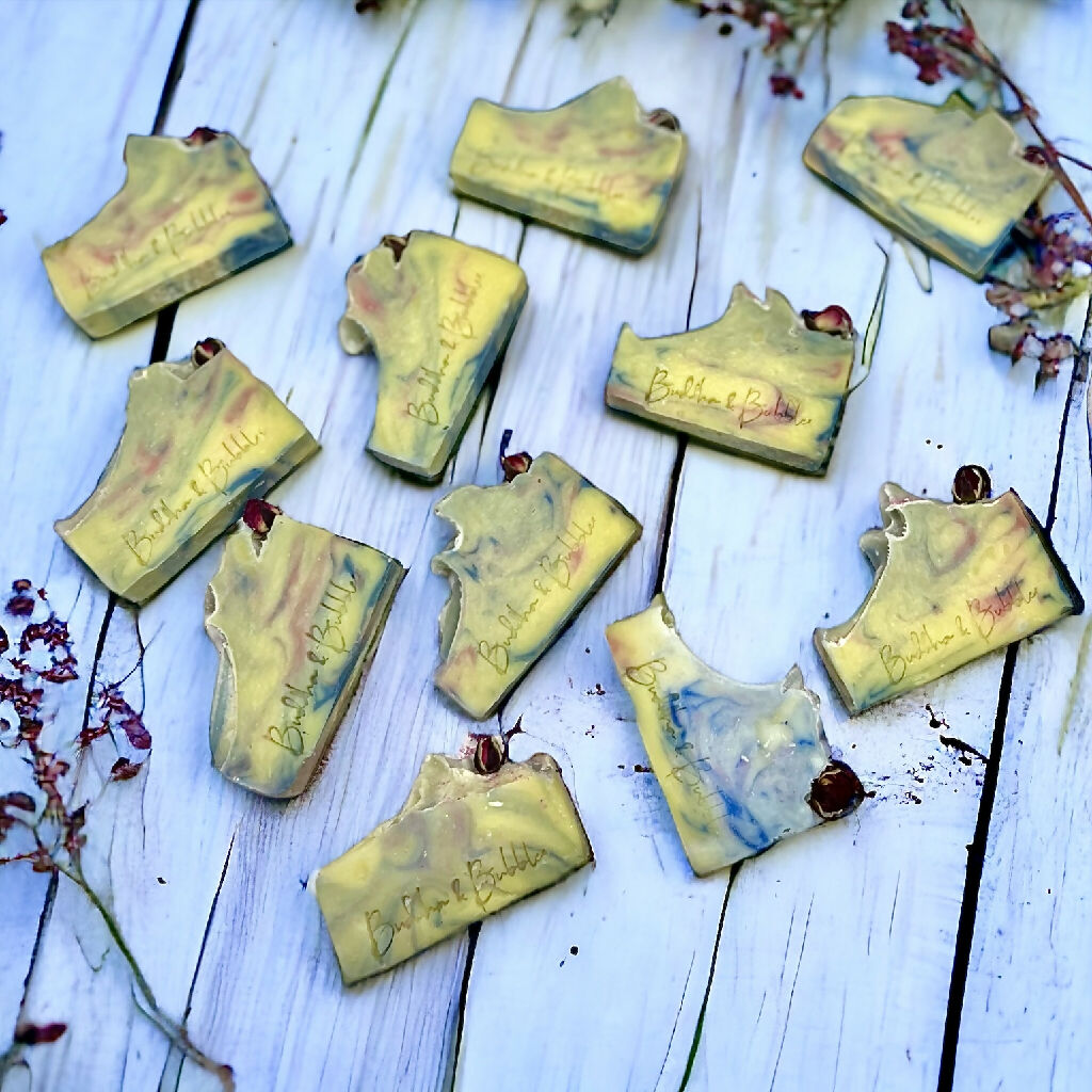 Soap Bar with Rose Geranium Essential Oil Small and Large Size