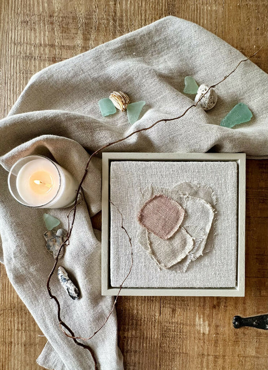 Sea Glass V Textile Art