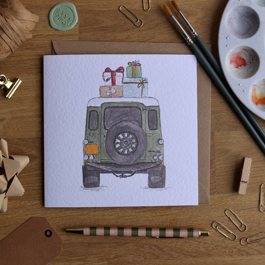 Defender Presents Greeting Card