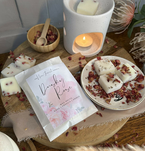 Dusky Rose Botanical Wax Melts, Valentines Day Wax Melts
