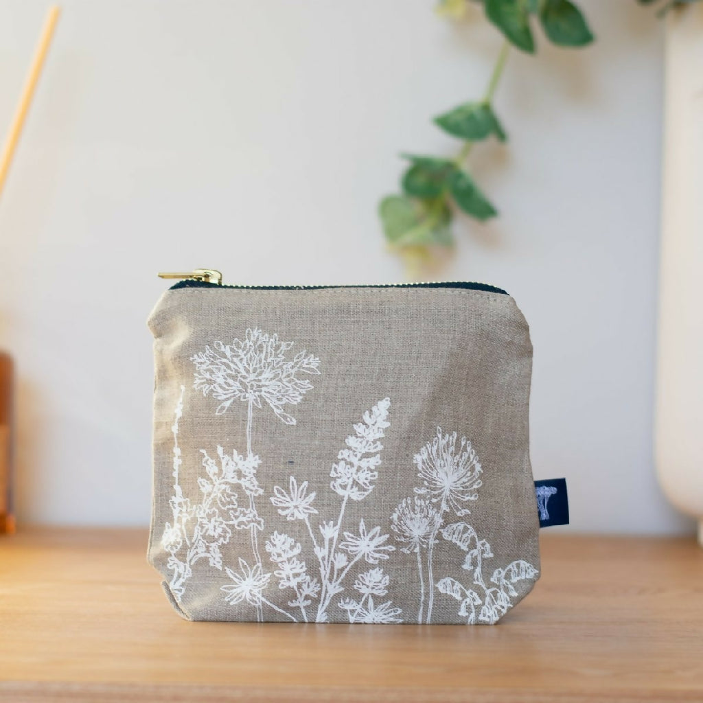 Linen Make Up Bag Garden Design