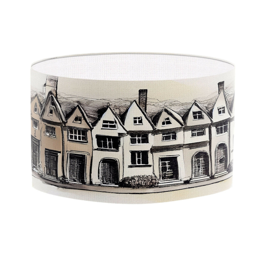 lampshade townhouse illustration