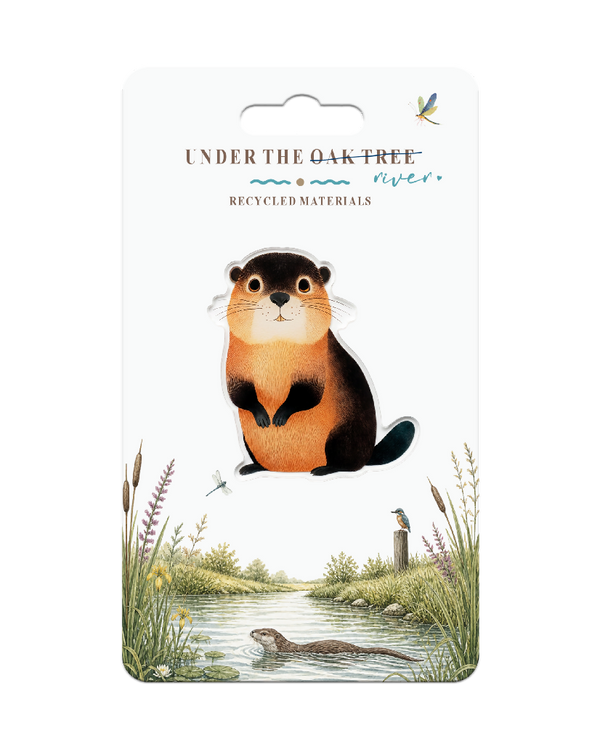 Badge - Beaver British Rivers Nature Wildlife Brooch Gifts