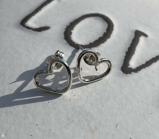 Silver Heart Earrings