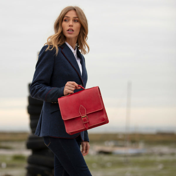 The Casablanca Mini Satchel in Red