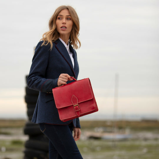 The Casablanca Mini Satchel in Red