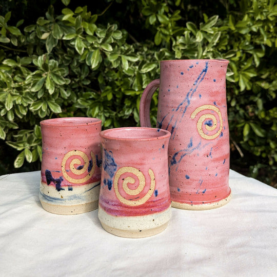 Tumblers and Jug - Raspberry