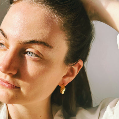 Crescent Beeswax Hoops