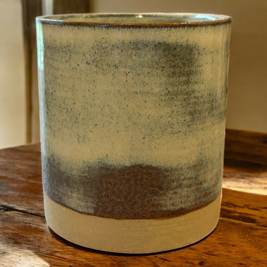 Birch Stoneware Refillable Candle Pot & Candle Refill