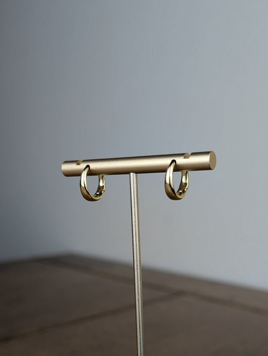 Bell Huggie Hoops