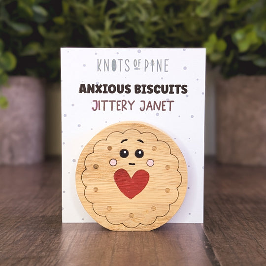 Jittery Janet jam biscuit