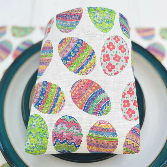 Easter Eggs Linen Napkins