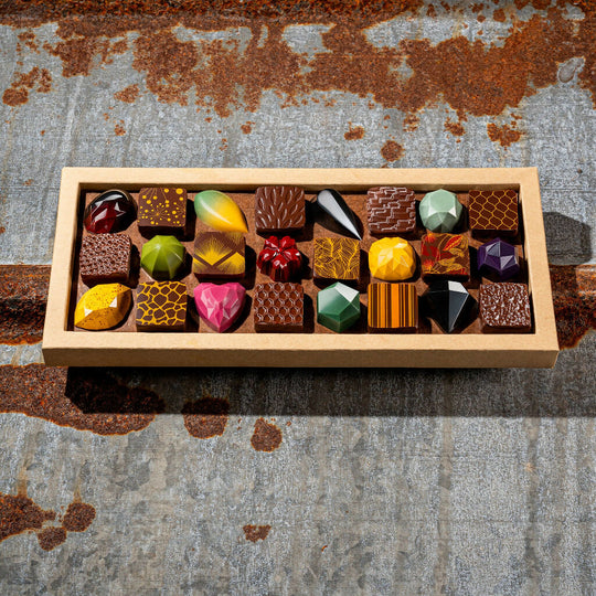 La Fève Anniversary Chocolate Box – 24 Handcrafted Flavours