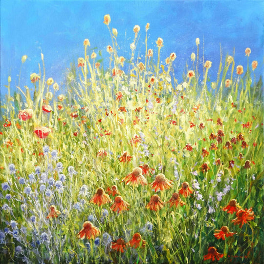 Original painting “Echinacea” by Mariusz Kaldowski