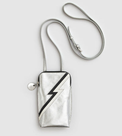 Silver Ziggy phone bag