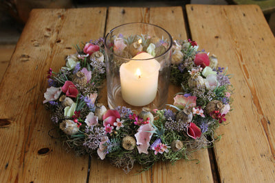 Lavender and Poppy Wreath