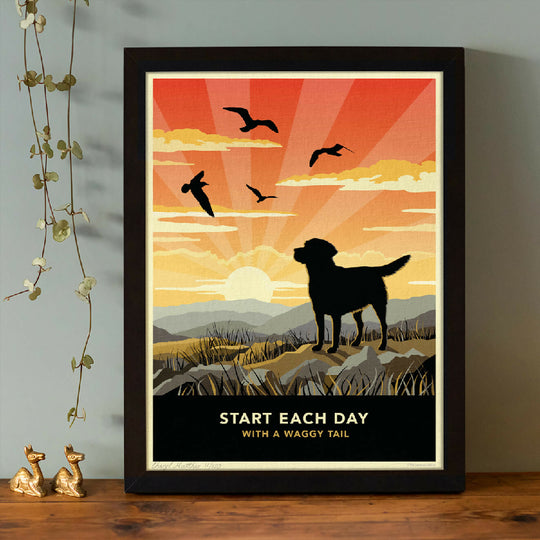 LABRADOR ‘WAGGY TAILS’ LIMITED EDITION ART PRINT
