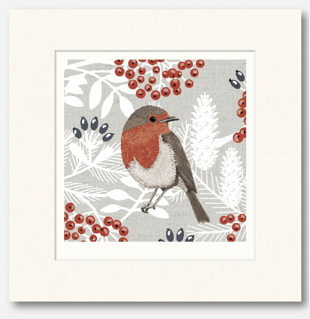 Robin - Signed and Mounted Giclée Art Print