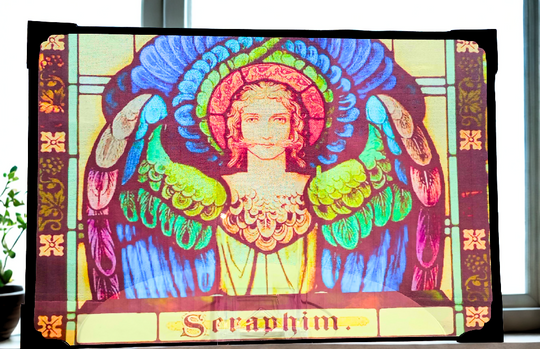 Seraphim Stained Glass Effect Panel