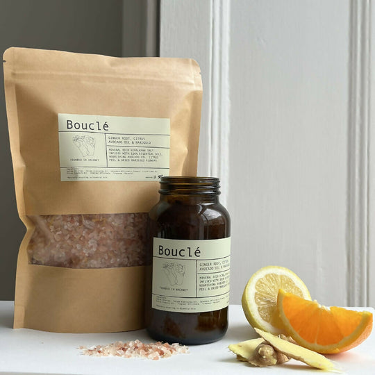 Ginger Root, Citrus, Avocado Oil & Marigold Mineral Rich Bath Salts