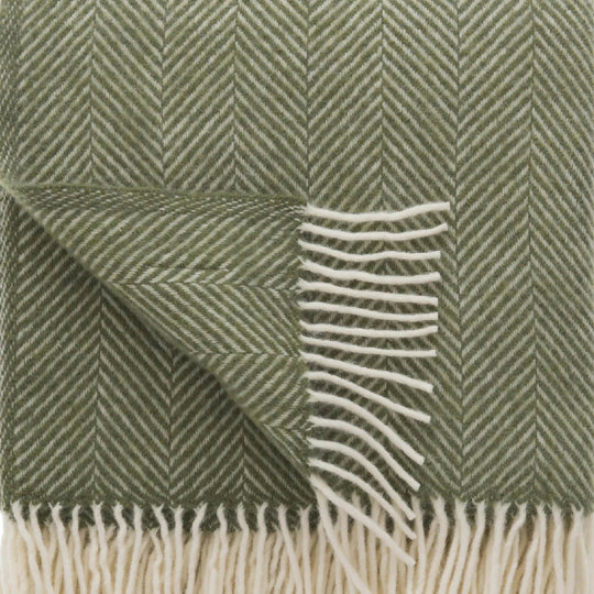 LAMBSWOOL THROW - OLIVE